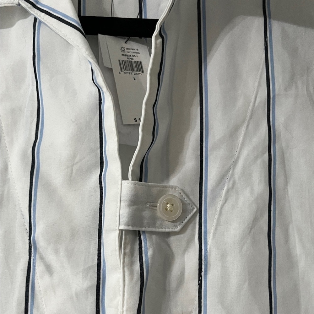 Banana Republic White and Black Striped Mini Dress - Picture 5 of 10